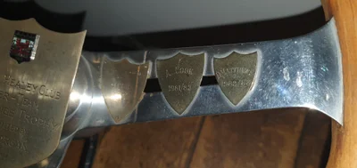 Right Hand Spoke Shields: 1967 Southern Counties Dennis John Willey - 1981/82 A Crook - 1982/83 D Matthews